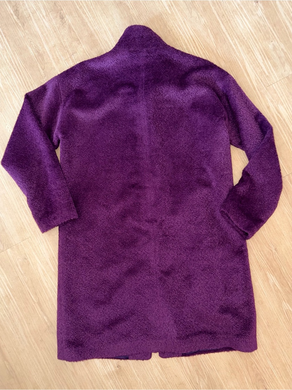 Eileen Fisher Sheared Suri Alpaca Stand Collar Coat, MSRP $698! - Picture 6 of 14